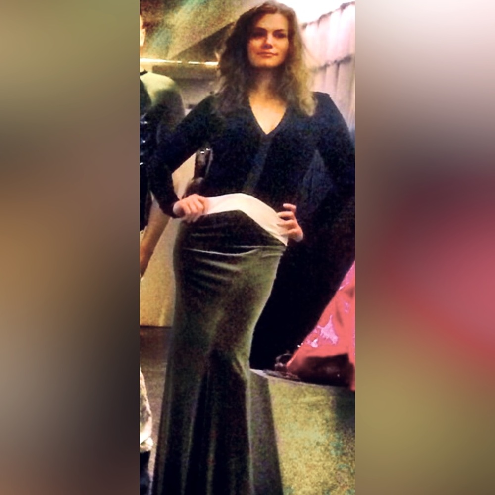 Denis Gagnon Velvet Maxi Dress